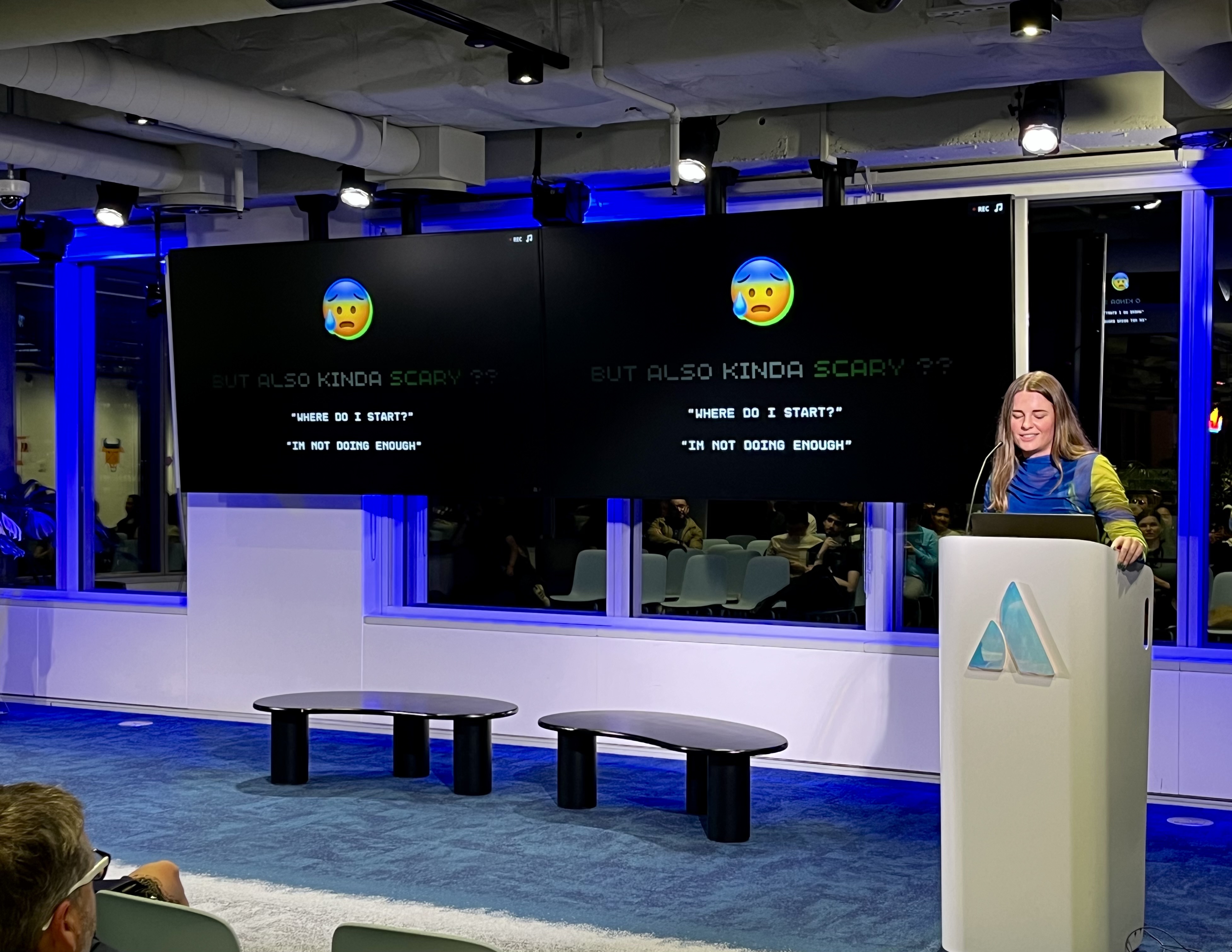 Freya speaking at Atlassian x Cursor